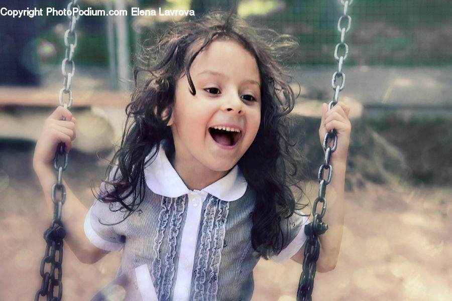 Human, People, Person, Playground, Swing, Accessories, Earring