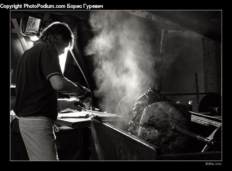 People, Person, Human, Bbq, Food, Smoke