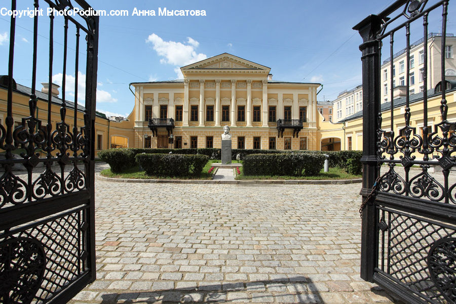 Architecture, Court, Railing, Building, Office Building, Castle, Mansion