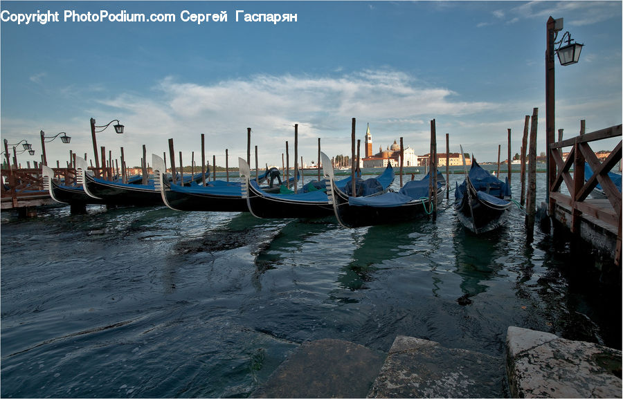 Boat, Gondola, Watercraft, Dock, Landing, Pier, Water