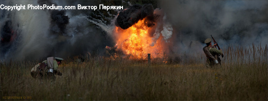 Smoke, Forest Fire, Automobile, Car, Offroad, Fire, Outdoors