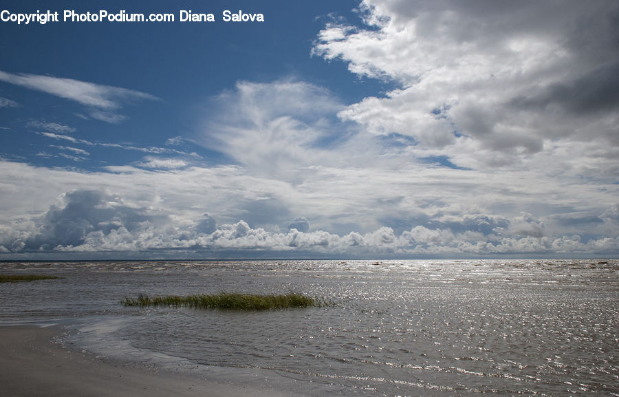 Cloud, Cumulus, Sky, Azure Sky, Outdoors, Beach, Coast