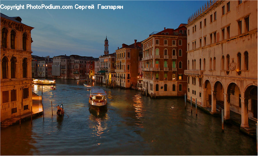 Boat, Gondola, Watercraft, Architecture, Downtown, Plaza, Town Square