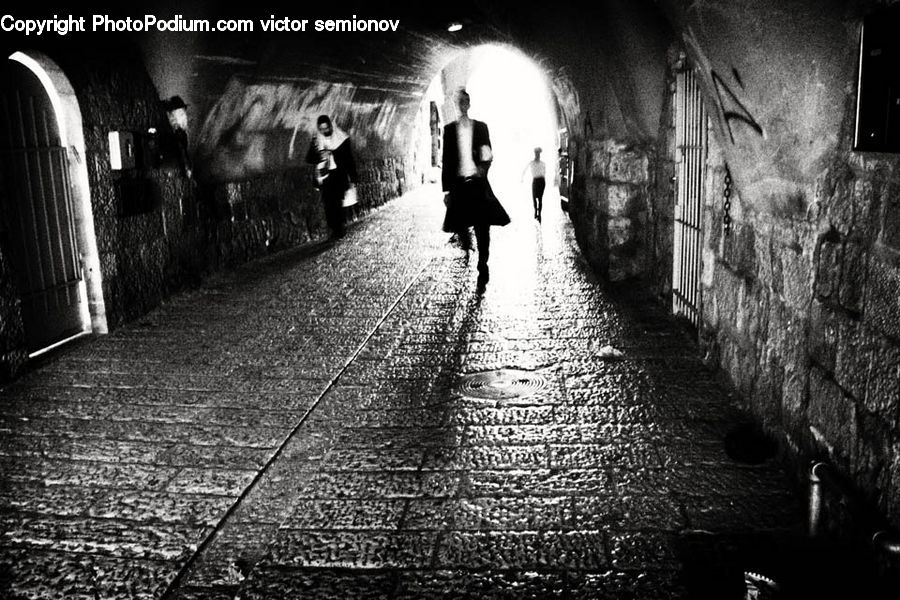 Arch, Tunnel, Alley, Alleyway, Road, Street, Town
