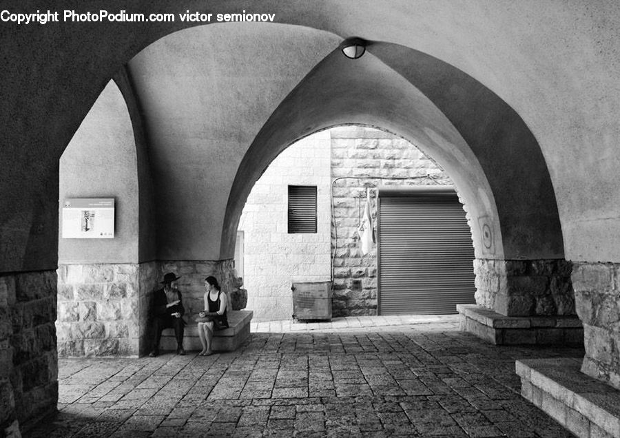 Arch, Lady, Person, Woman, Ruins, People, Baby