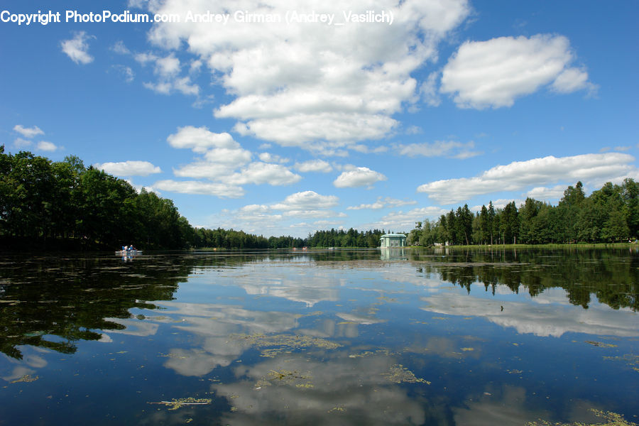 Lake, Outdoors, Water, Cloud, Cumulus, Sky, Azure Sky