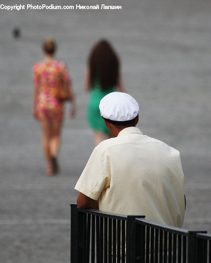 People, Person, Human, Back, Hat, Cap