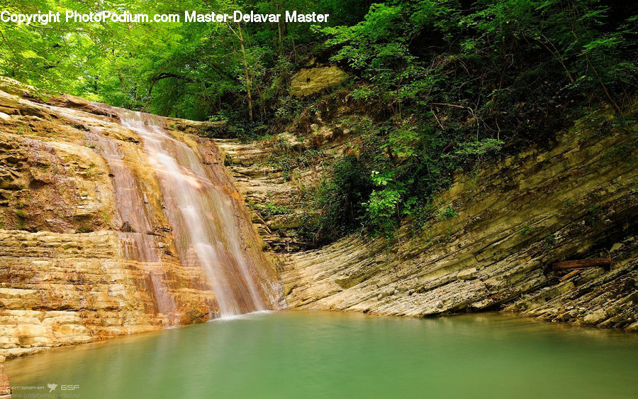 Outdoors, River, Water, Waterfall, Forest, Jungle, Rainforest