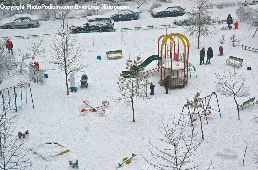 Playground, Piste, Skiing, Slide, Snow, Sport, Ice