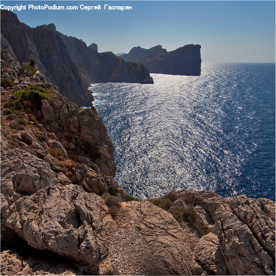 Cliff, Outdoors, Promontory, Coast, Sea, Water, Landscape