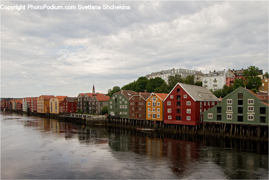 Building, Downtown, Town, House, Housing, Canal, Outdoors