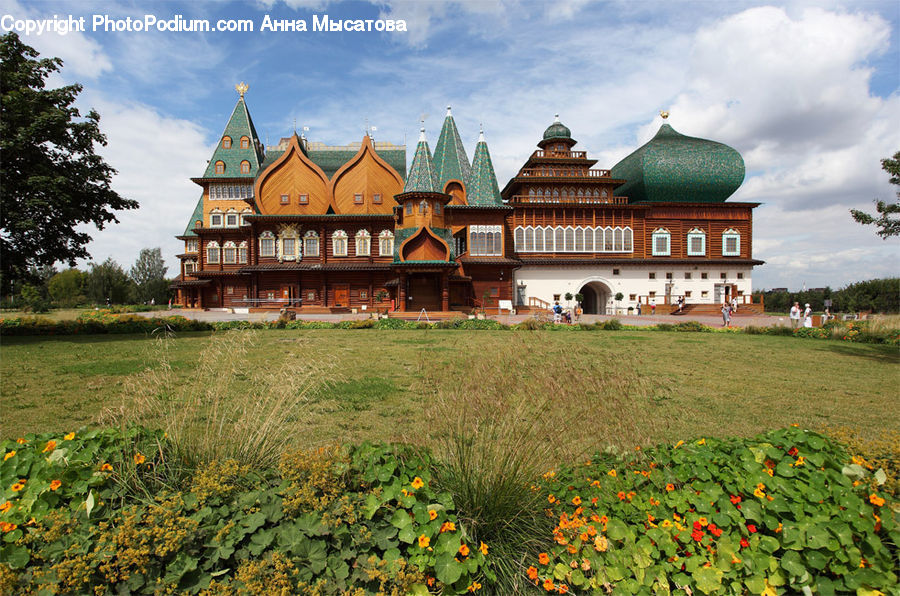 Architecture, Dome, Mosque, Worship, Blossom, Flora, Flower