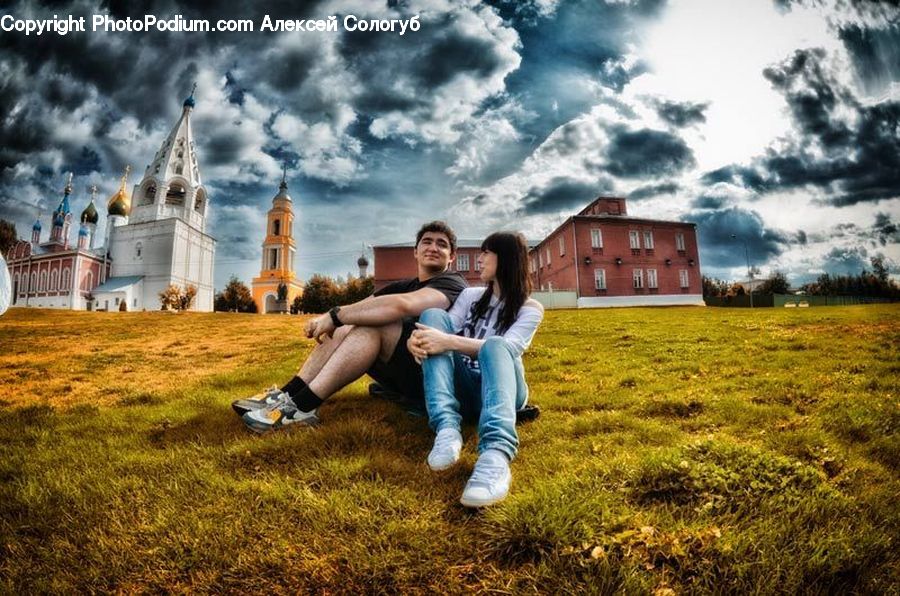Human, People, Person, Kicking, Sitting, Clothing, Denim