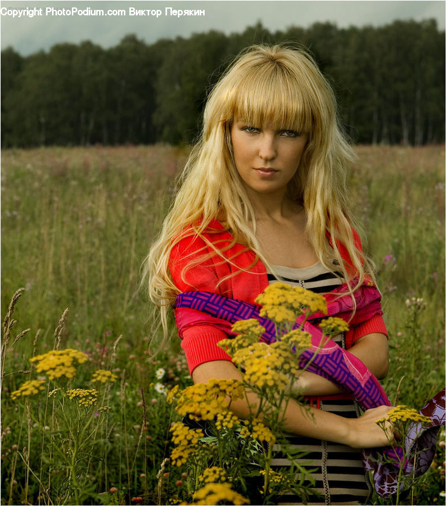 People, Person, Human, Plant, Potted Plant, Blonde, Female