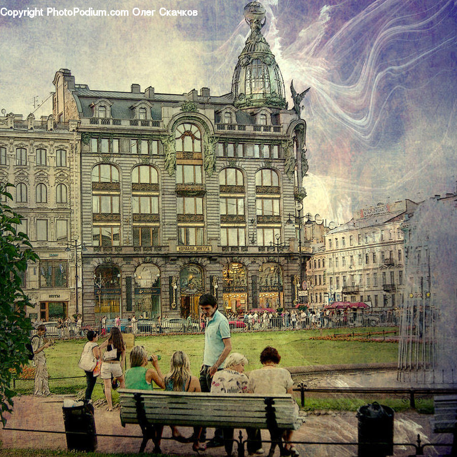 Bench, Parliament, Building, Architecture, Downtown, Plaza, Town Square
