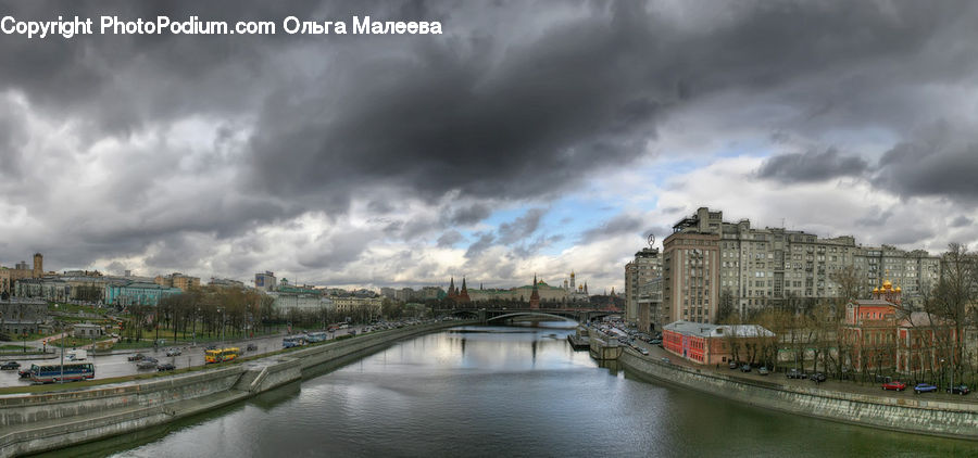 Canal, Outdoors, River, Water, Architecture, Housing, Monastery