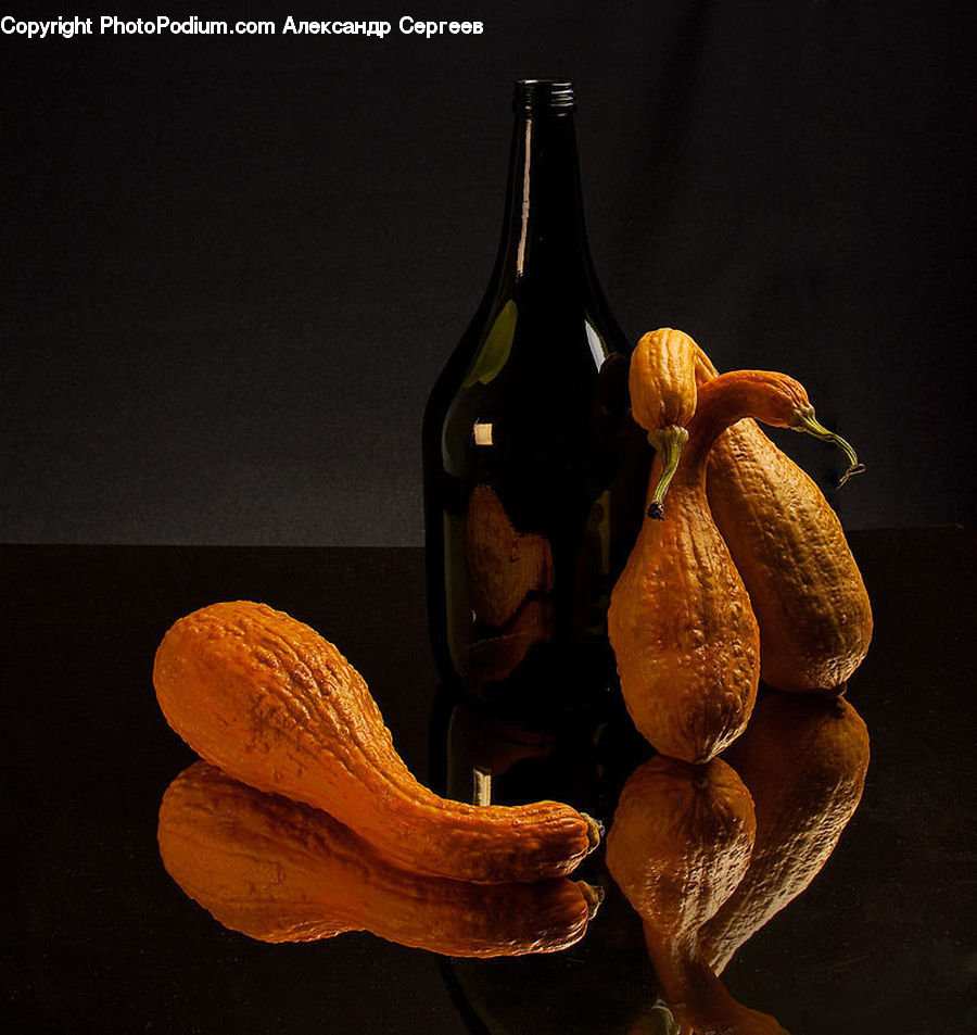 Bottle, Glass, Goblet, Alcohol, Beer, Beer Bottle, Beverage