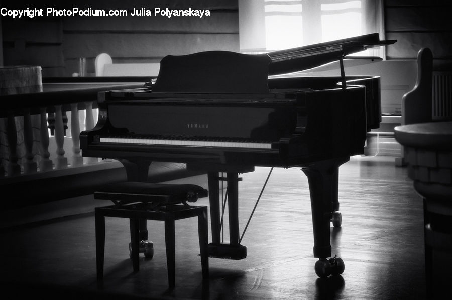 Chair, Furniture, Musical Instrument, Piano, Upright Piano, Dining Table, Table
