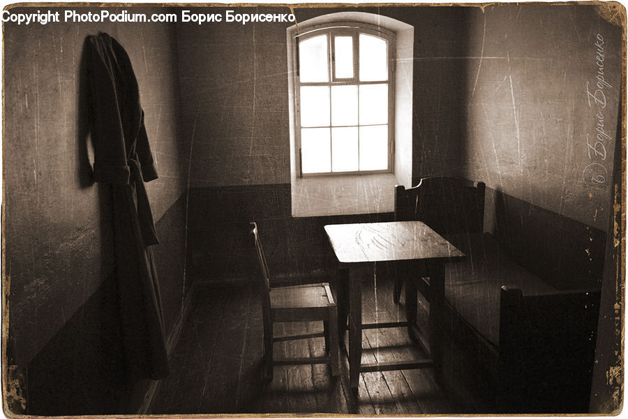 Chair, Furniture, Dining Room, Indoors, Room, Brick, Apartment
