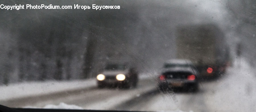 Automobile, Car, Vehicle, Blizzard, Outdoors, Snow, Weather