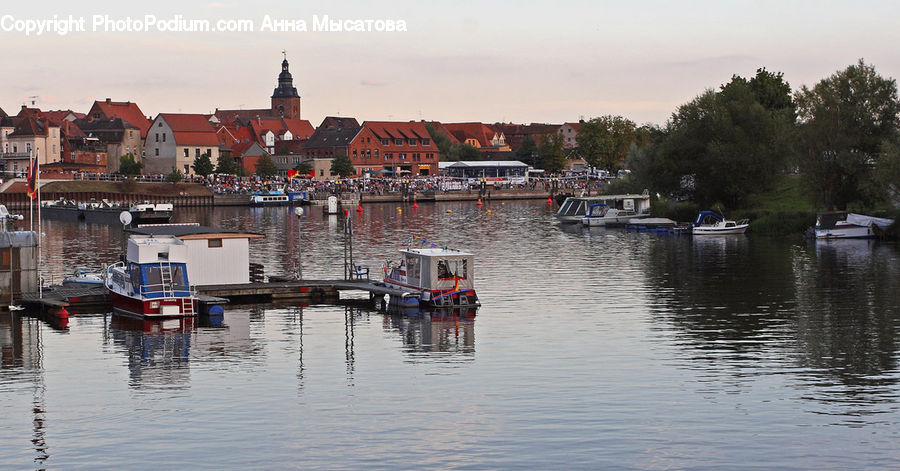 Harbor, Port, Waterfront, Canal, Outdoors, River, Water