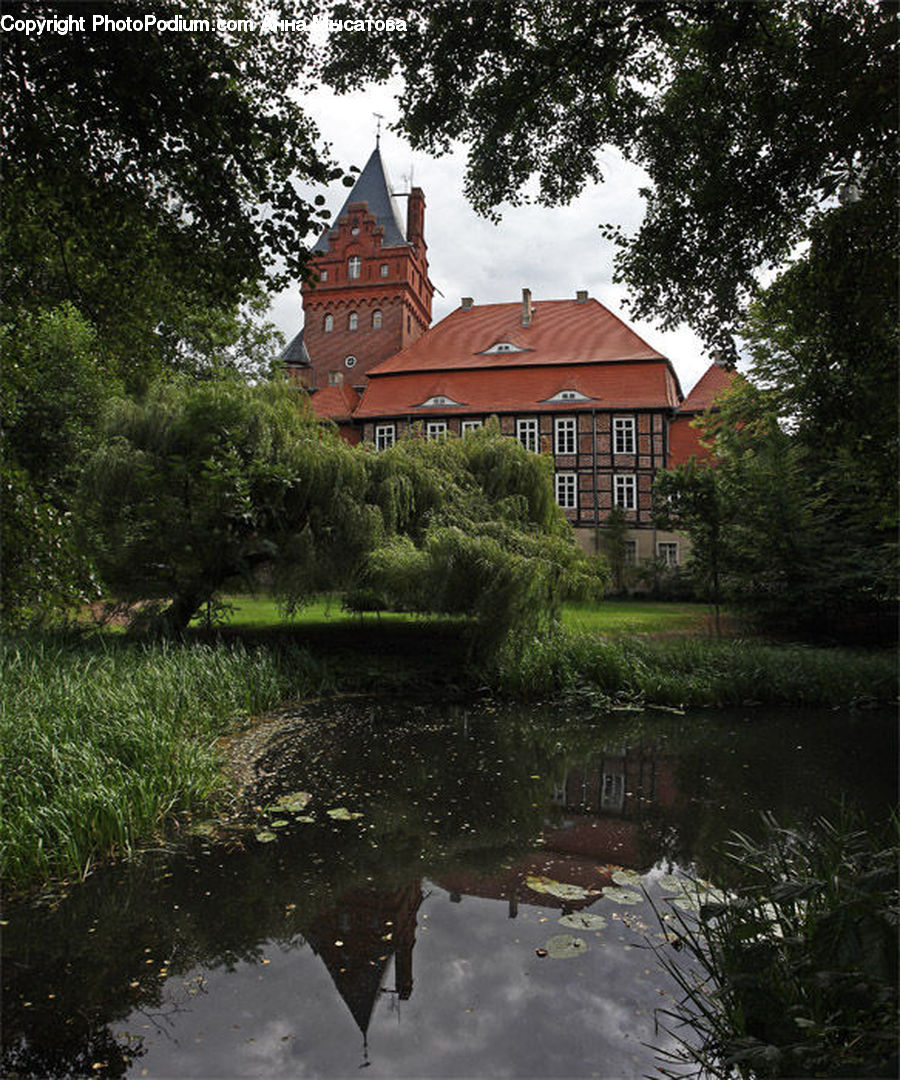 Building, Cottage, Housing, Castle, Ditch, Fort, Moat