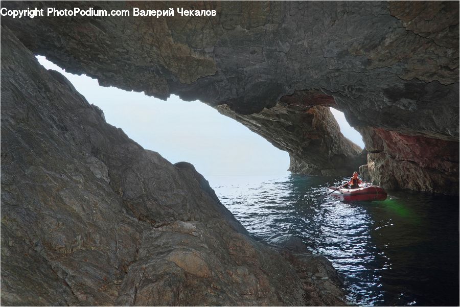 Arch, Rock, Coast, Cove, Outdoors, Sea, Water