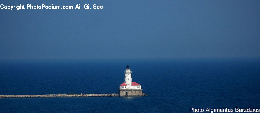 Beacon, Building, Lighthouse, Coast, Outdoors, Sea, Water