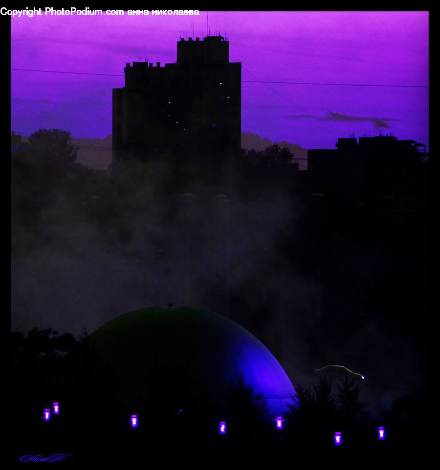 Dawn, Dusk, Red Sky, Sky, Sunrise, Sunset, Demolition