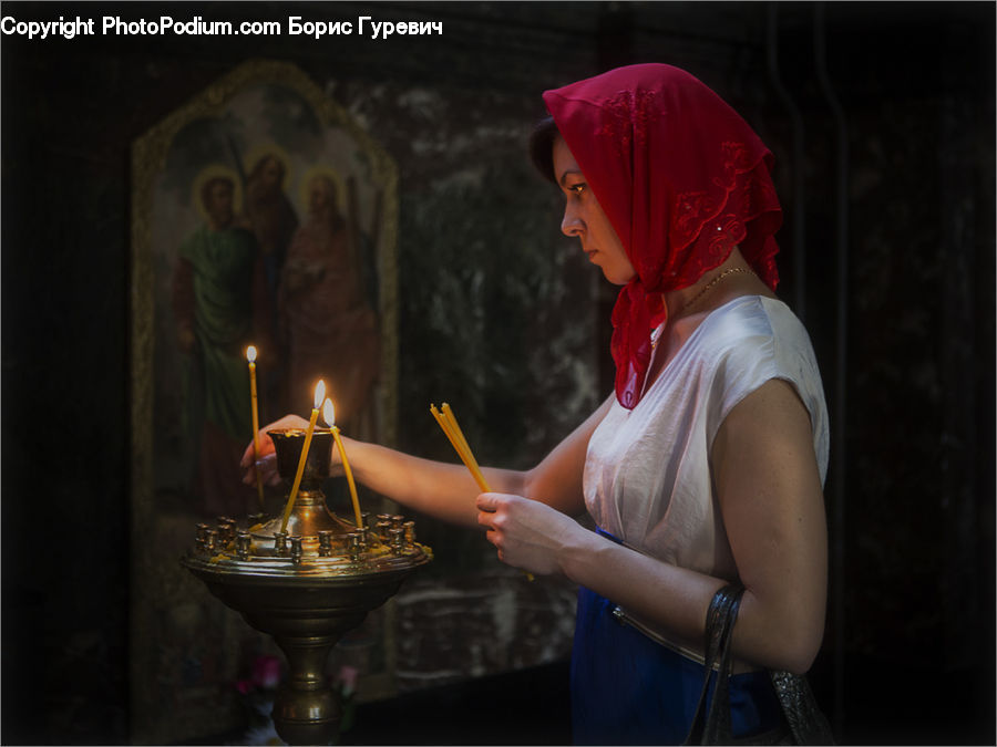 People, Person, Human, Incense, Fire, Crypt