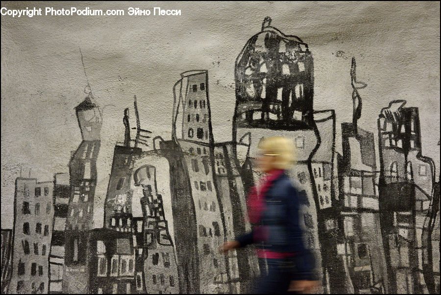Art, Graffiti, Mural, Wall, Brick, Collage, Poster