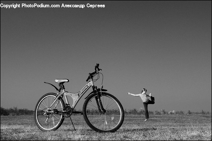 Bicycle, Bike, Mountain Bike, Vehicle, Car Wheel, Spoke, Moped