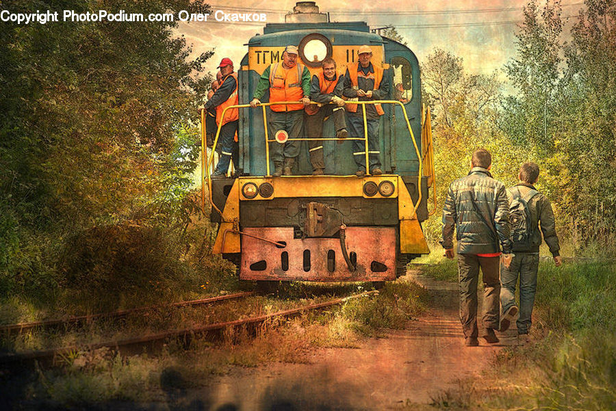 People, Person, Human, Plant, Potted Plant, Train, Vehicle