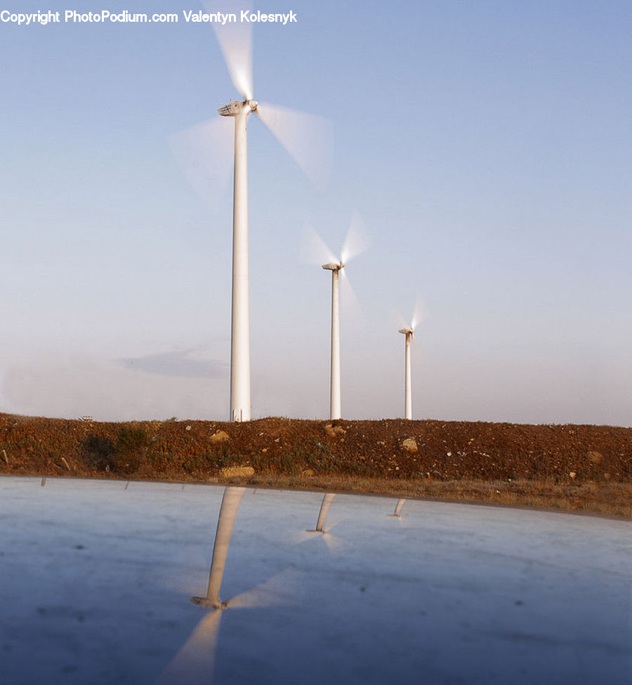 Engine, Machine, Motor, Turbine, Wind Turbine, Pole