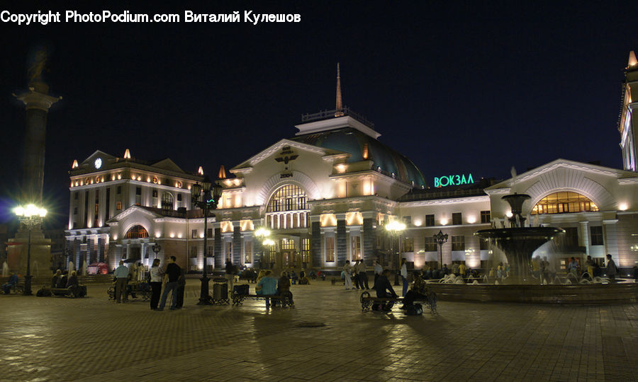 People, Person, Human, Architecture, Downtown, Plaza, Town