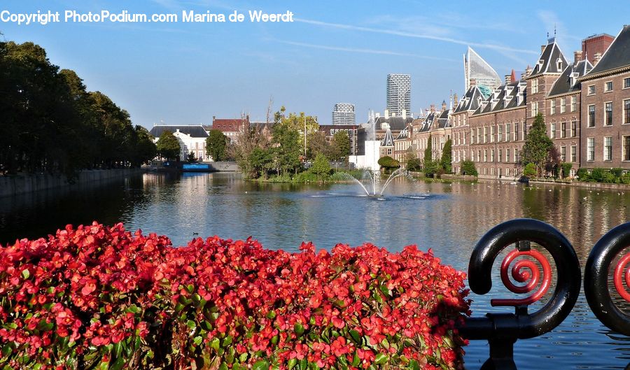 Tire, Castle, Ditch, Fort, Moat, City, Downtown