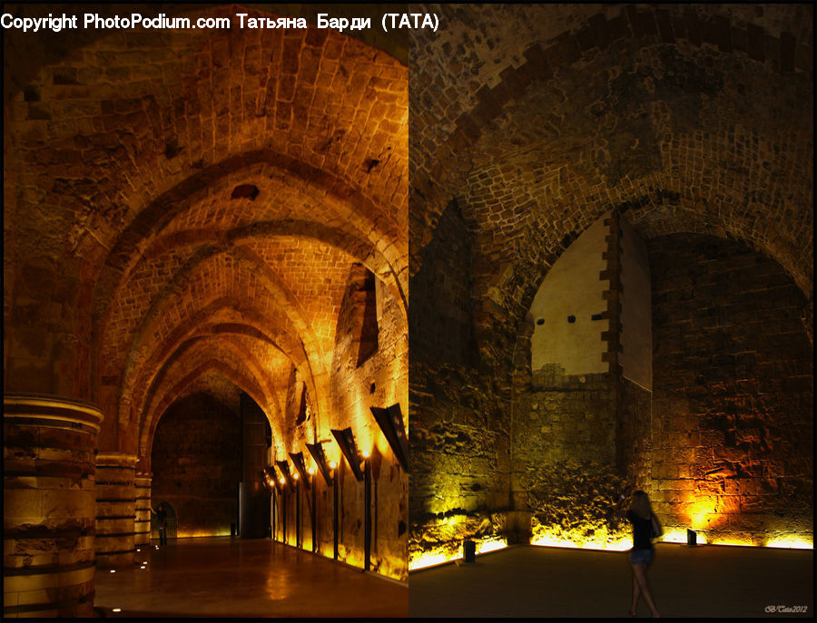 Fire, Plant, Tree, Crypt, Aisle, Corridor, Forest