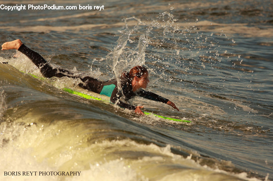 Sport, Swimming, Water, Outdoors, Sea, Sea Waves, Boat