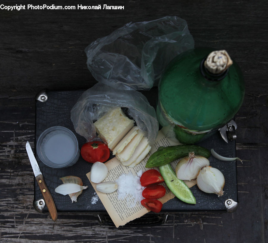 Garlic, Plant, Dish, Food, Plate