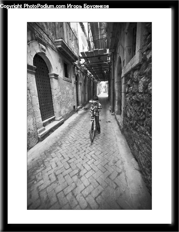 Alley, Alleyway, Road, Street, Town, Cobblestone, Pavement