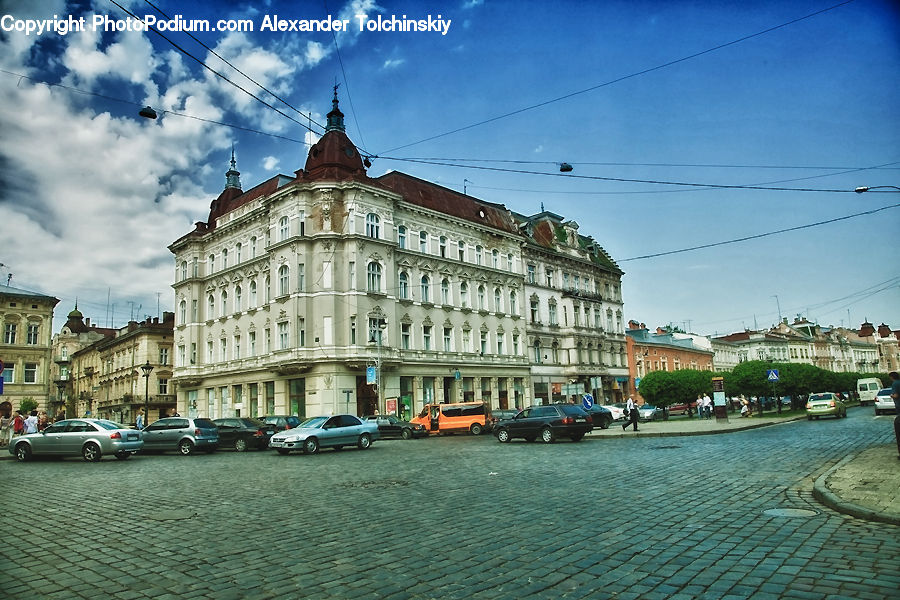 Building, City, Downtown, Architecture, Plaza, Town, Town Square