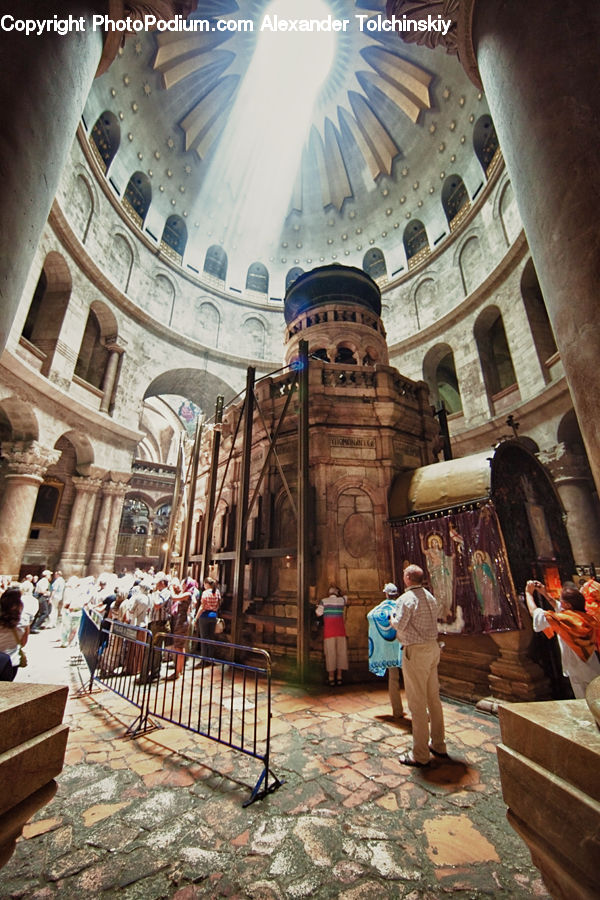 Bench, Costume, Sari, Architecture, Dome, Indoors, Lobby