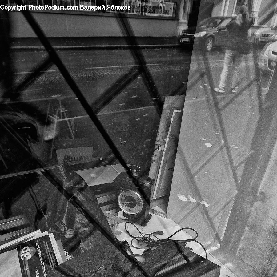 Bench, City, Downtown, Urban, Intersection, Road, Factory