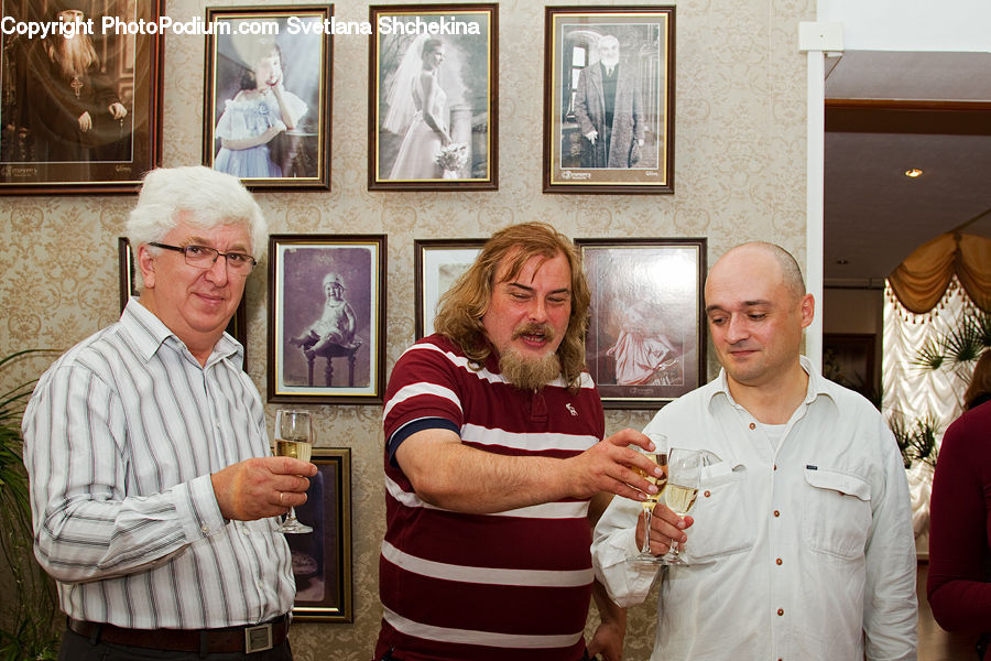 People, Person, Human, Senior Citizen, Art, Painting, Glass