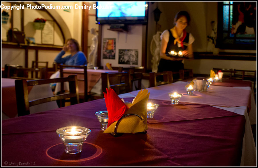 People, Person, Human, Cafe, Cafeteria, Food Court, Candle