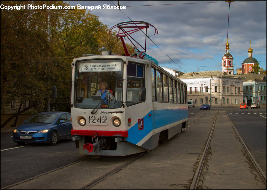 Automobile, Car, Vehicle, Rail, Streetcar, Tram, Trolley