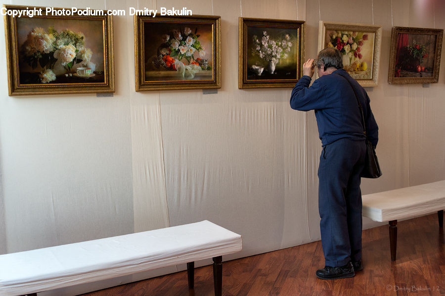 Human, People, Person, Plant, Potted Plant, Art, Art Gallery