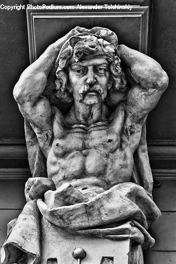 Art, Sculpture, Statue, Head, Portrait, Angel, Archangel