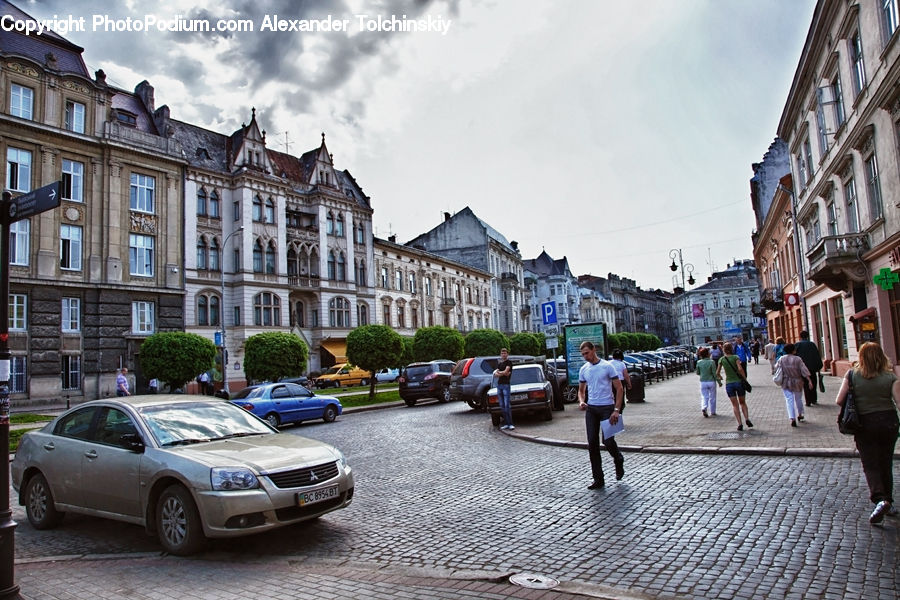 Automobile, Car, Vehicle, Road, Street, Town, Coupe