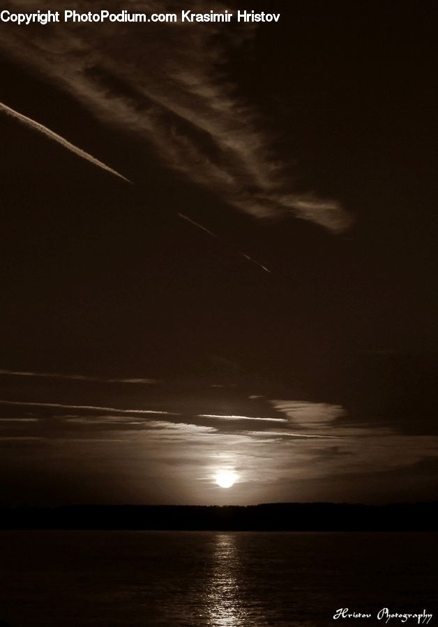Astronomy, Moon, Night, Outdoors, Space, Flare, Light